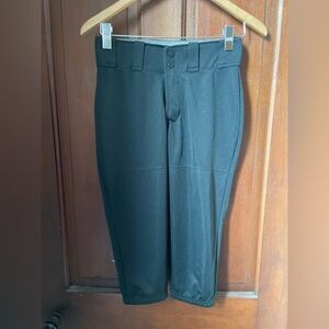 mizuno women's small black softball pants